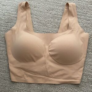 SKIMS Naked Scoop Longline Bra in Clay (Medium-DD)